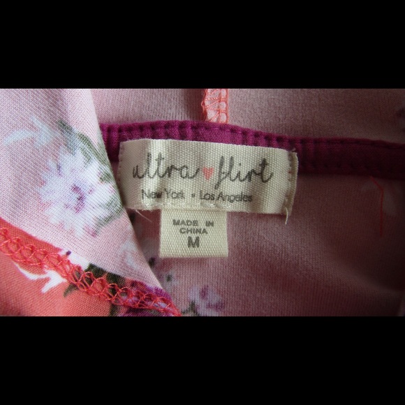 Ultra Flirt Flowered Long Sleeve Top Super Soft - Picture 6 of 7